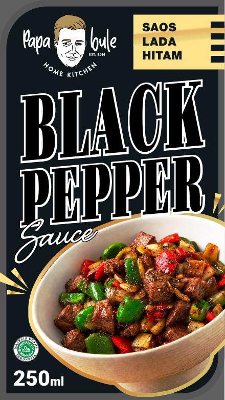 Label Black Pepper Papa Bule