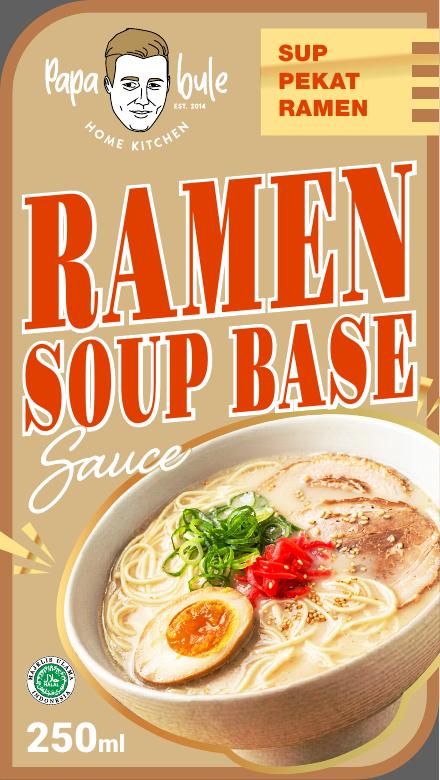 Label Ramen Soup Base Papa Bule